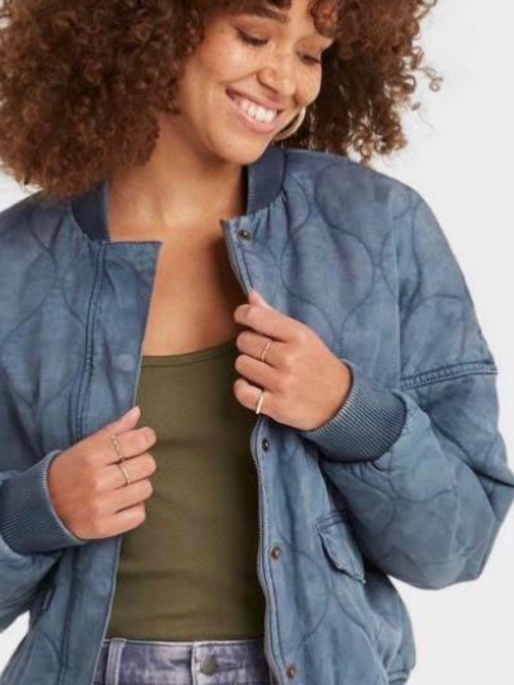 Universal Thread Quilted Bomber Jacket Size XL